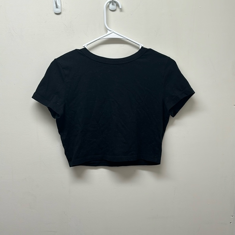 Wild Fable Black Cropped Top - Size M (Juniors)